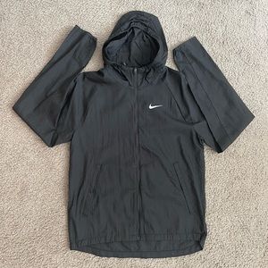 Black mens Nike running jacket size small